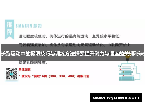 长跑运动中的极限技巧与训练方法探索提升耐力与速度的关键秘诀